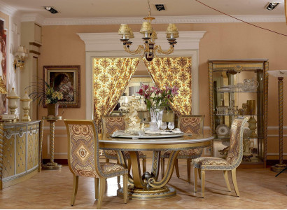 4 Chairs Set Dining room Designer Wood Chair Suite Antique Style Baroque Rococo new